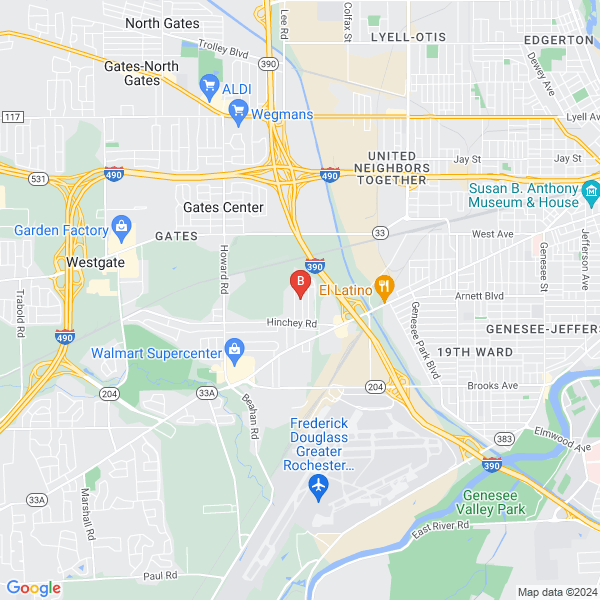Rochester NY HVAC location map: 139 Morncrest Dr, Rochester, NY