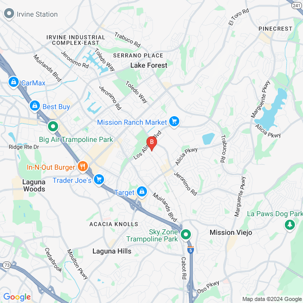 La Tour Builders location map: 23362-G Via Fabricante, Mission Viejo, CA